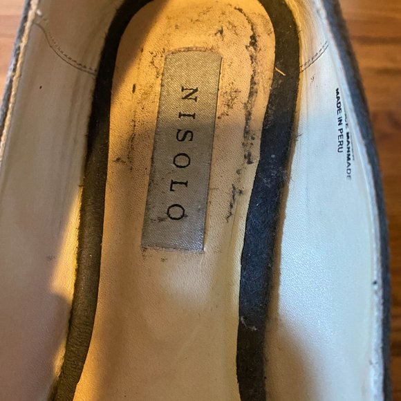 Nisolo Mendez Flats size 7.5 in gray suede - Picture 9 of 10
